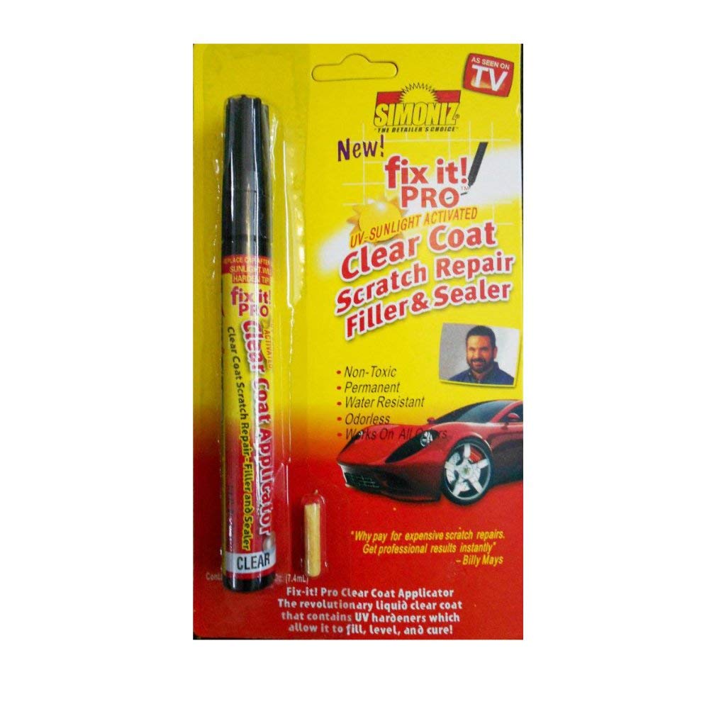 WTC fix it! Pro UV Sunlight Activated Clear Coat Scratch Repair Filler