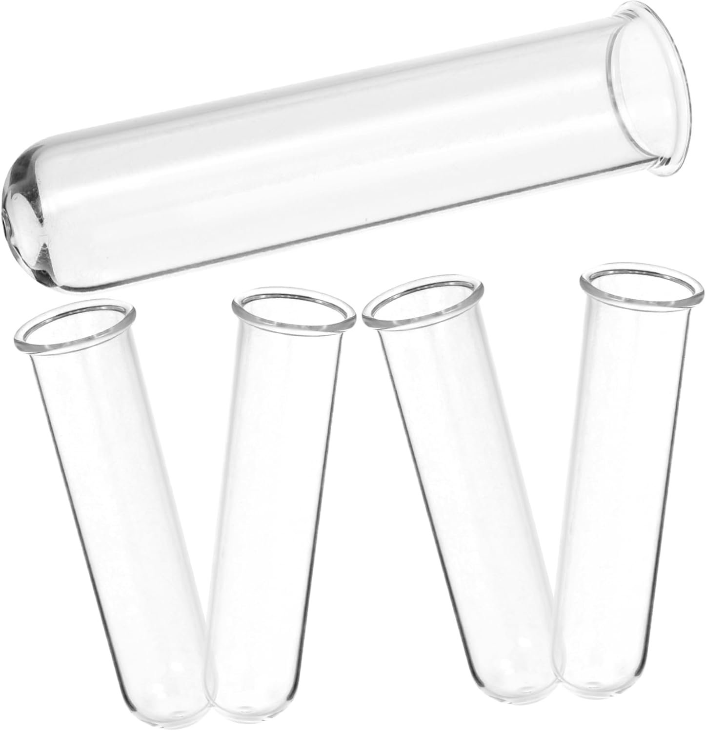 BESPORTBLE 20pcs Floral Tubes Glass Test Tube Planter for Hydroponic Plant Home Office Decor