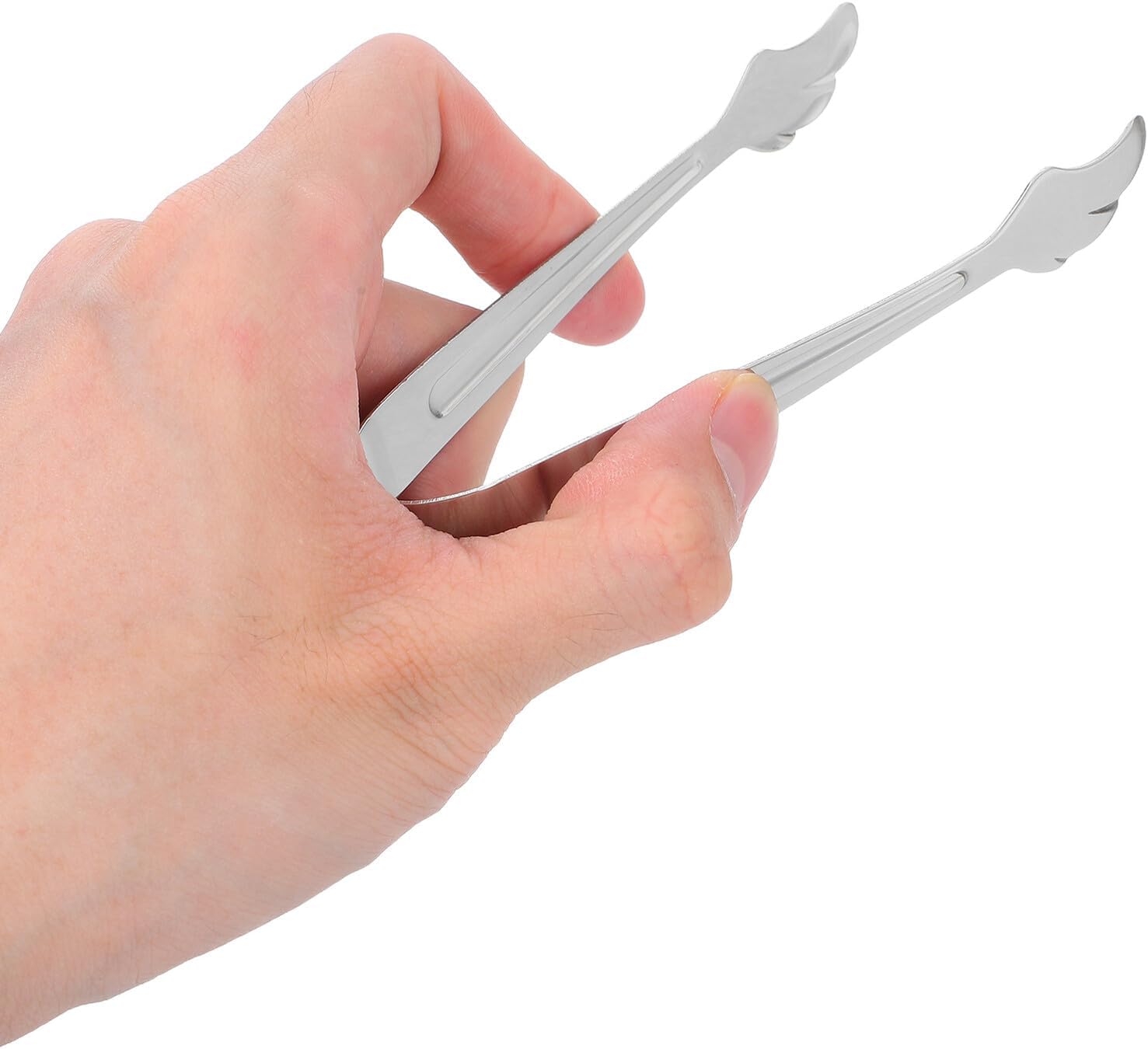 5pcs Stainless Steel Food Tongs for Ice Buckets and Serving
