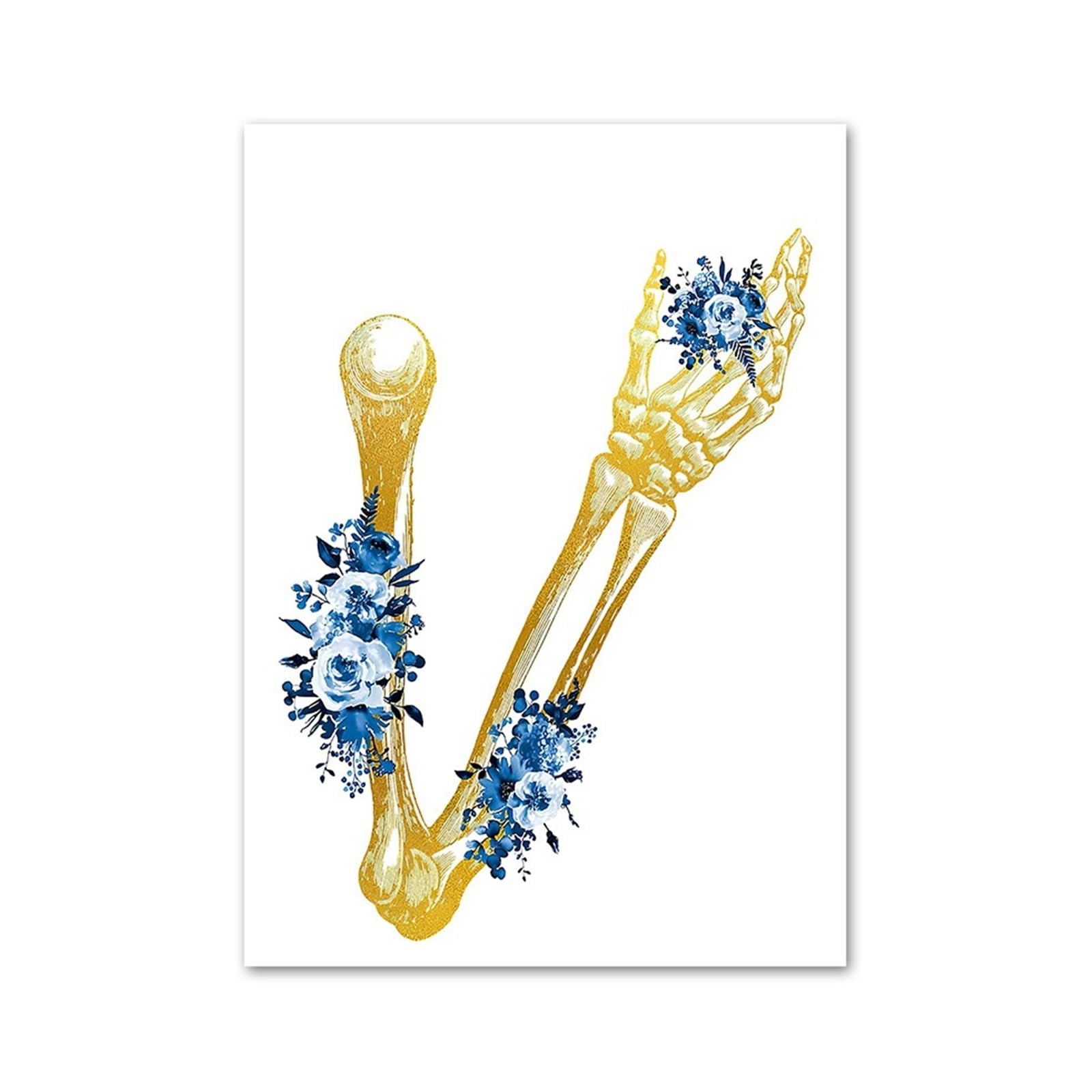 Organes floraux d'anatomie en peinture sur toile pour cabinet de médecin