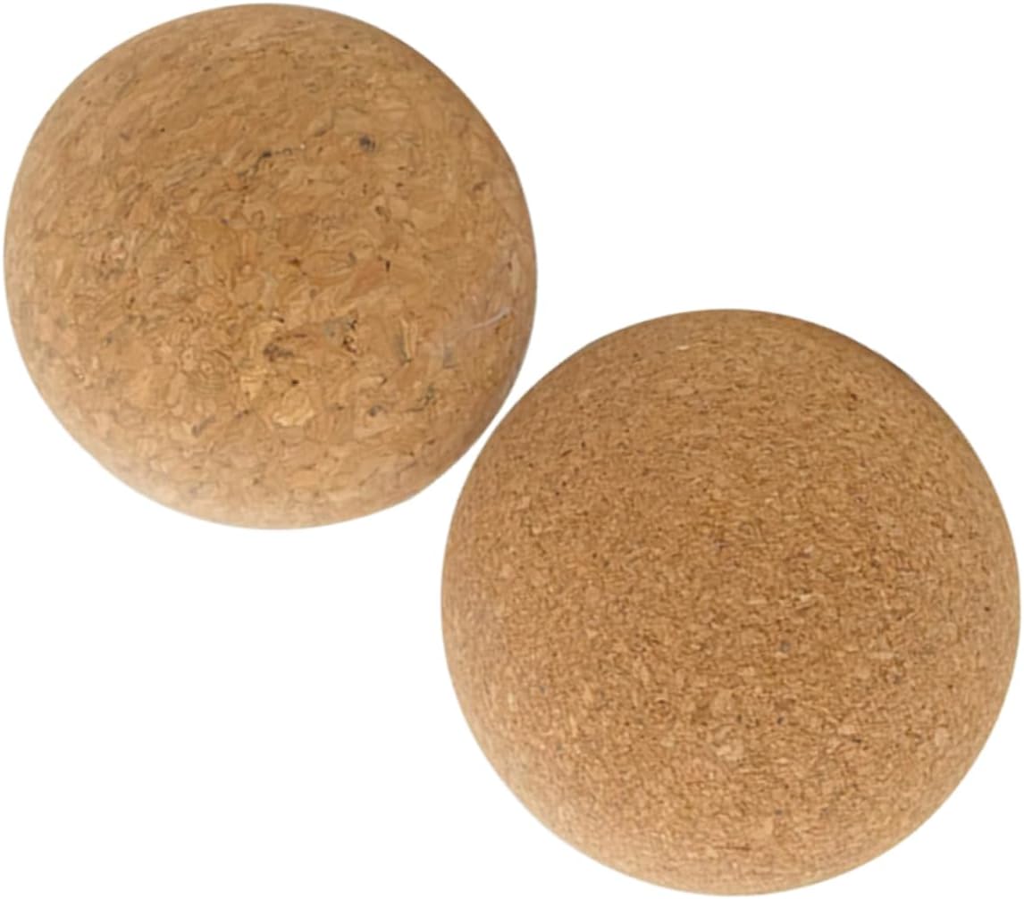 LABRIMP 2pcs Wooden Cork Balls for Wine Bottles Jug Stoppers Airtight Seal for Decanter Preservation and Party Use