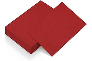 50 Sheets Majestic Red Printer Paper 8.5x11 for Your Printing Delights