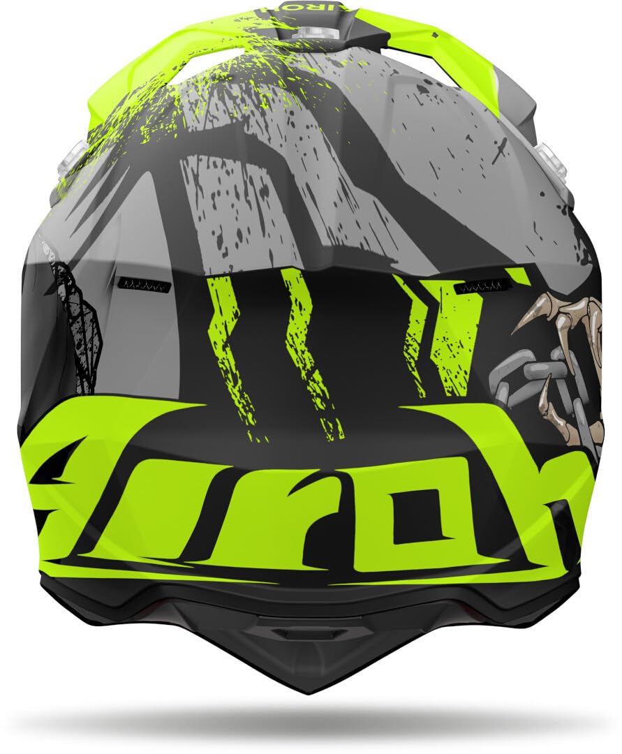 CASCO AIROH OFFROAD WRAAAP DARKNESS MATT S