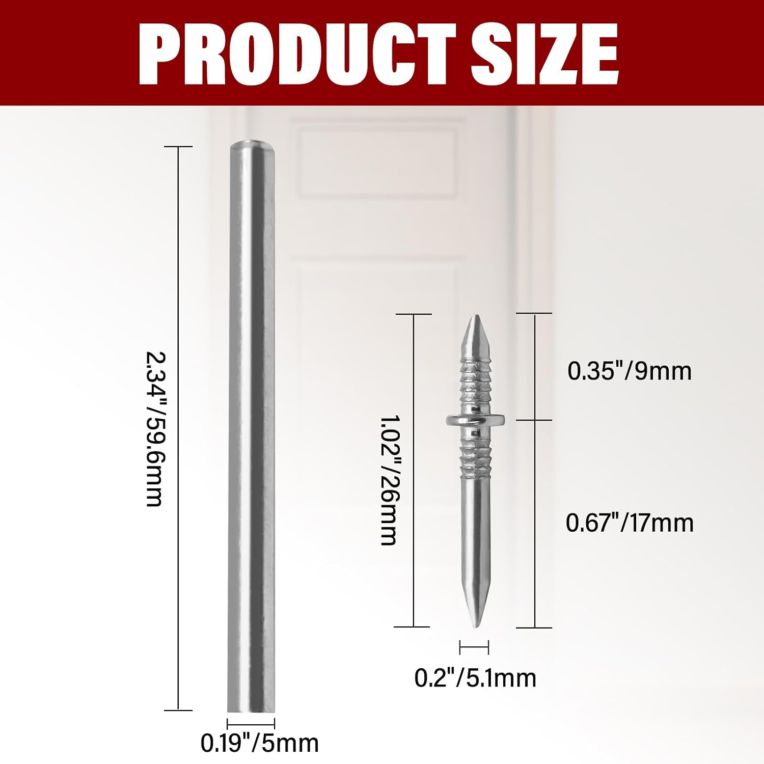 100 Pcs Double-Head Skirting Nail