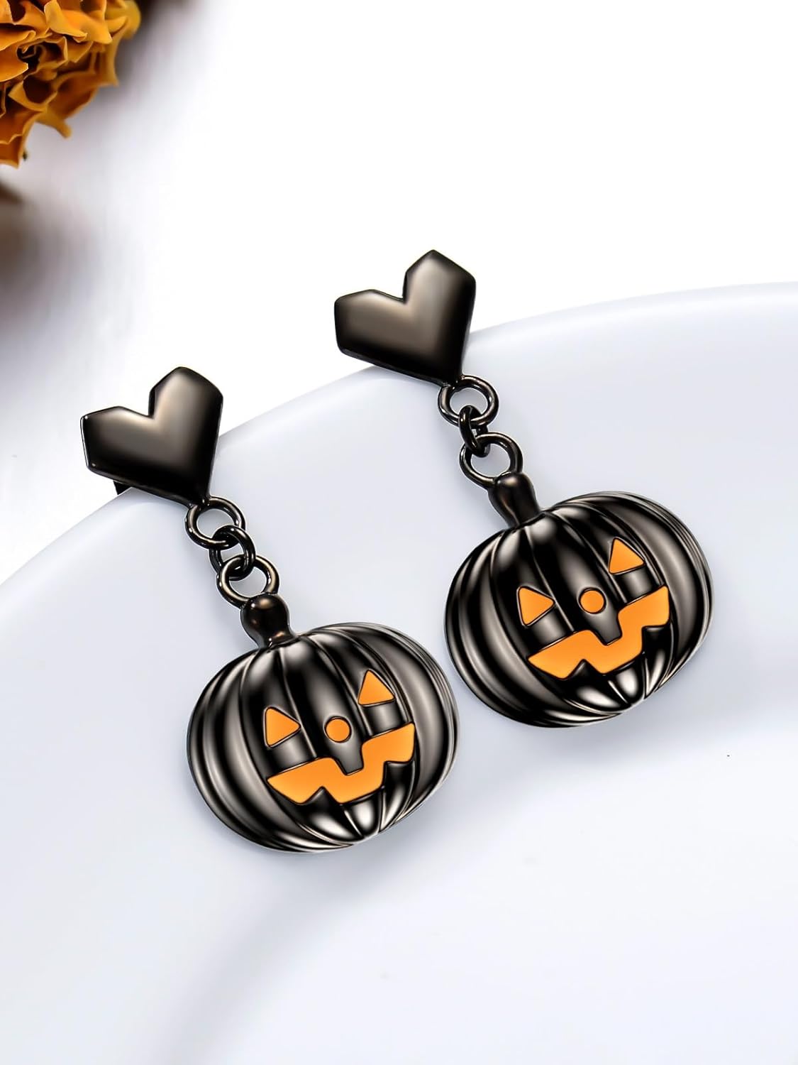 Dorunmo Halloween/Christmas/Thanksgiving Day Earrings 925 Sterling Silver Hypoallergenic Gothic Dangle Earrings Halloween Jewelry Gifts for Women - Image 2