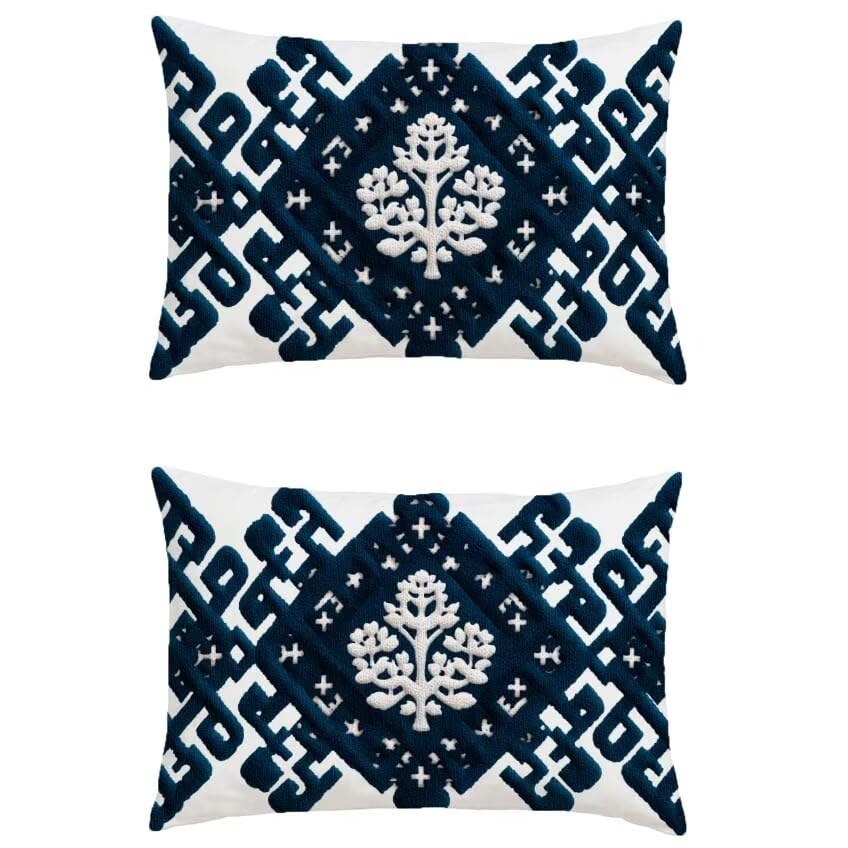 Housse de coussin 60x90cm en lin étanche, taie décorative haut de gamme l-m273