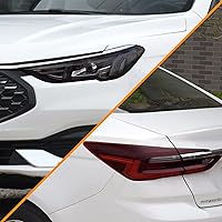 Vista 3 de Película de tinte para faros traseros de automóvil, 2 unidades de 12 x 48 pulgadas, lámina de vinilo autoadhesiva para luz antiniebla