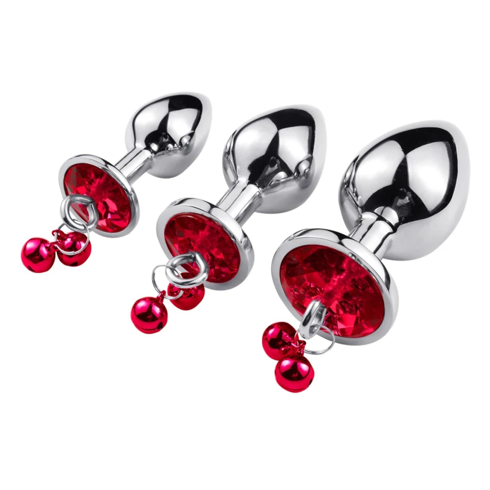 Amazon.com: Anal Butt Plug Small Size Anal Plug Stainless Steel Butt Plug  with Bell Round Crystal Pendant Sex Machine Sex Toys for Woman Men Gay :  Health & Household