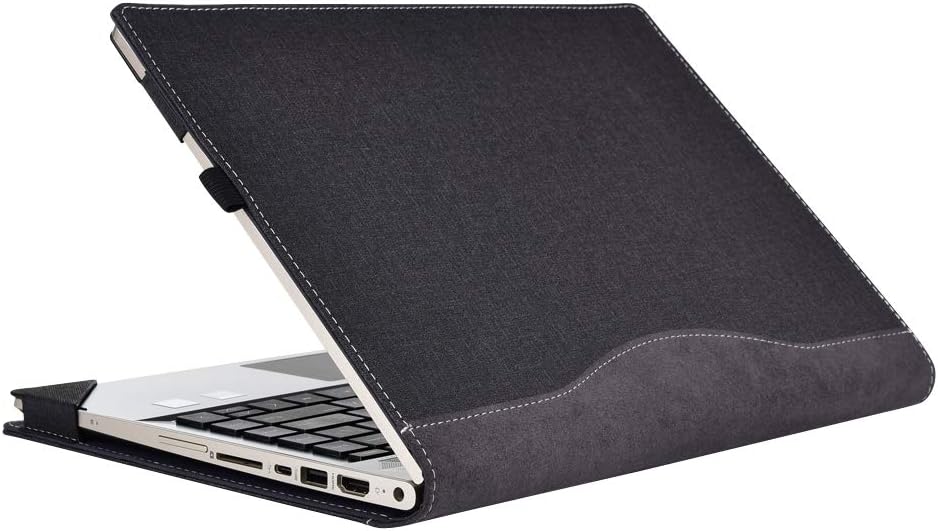 Protective Cover Case for HP Pavilion X360 14" 14S-CR 14-dh 14m-dw 14m-cd 14s-cr 14-cd Series Laptop,Sleeve PU Leather Protective Skin Notebook Cover (Grey)