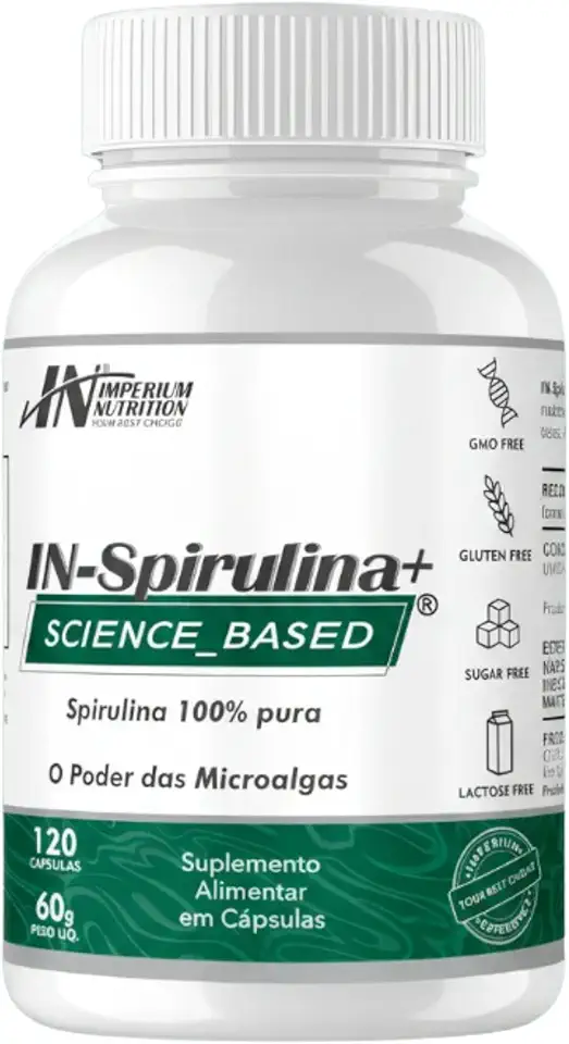 IN-Spirulina+ (Spirulina 120 Cápsulas) Imperium Nutrition