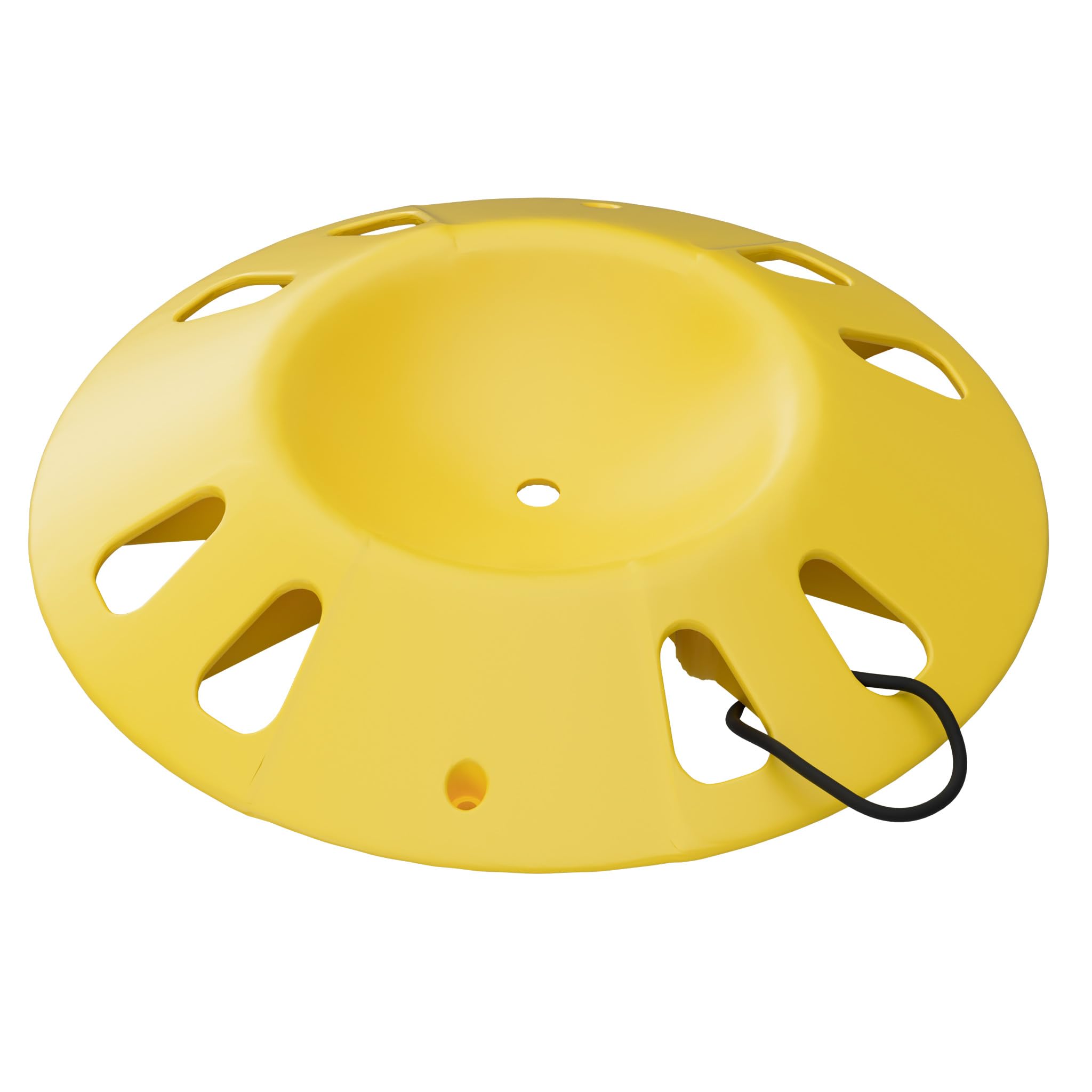 Wiltec Stützradunterlage rund 305 mm bis 1995 kg, HDPE Stützrad Halterung für Stützrad bis Ø 150 mm, Unterlegkeil Stützrad für Anhänger u. Wohnwagen