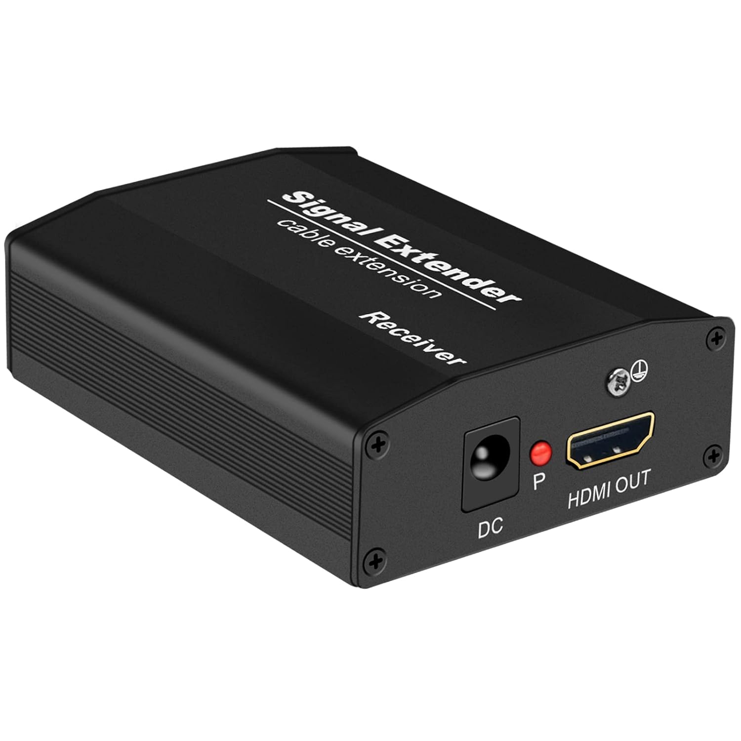 HDMI Extender Over Ethernet (558ft) – Plug & Play 1080p@60Hz with H.265, Supports CAT5/CAT6/CAT7 Cables, Ultra-Low Latency, EMI-Immune, 1-to-Multi Receiver IP Transmission(Receiver Only)