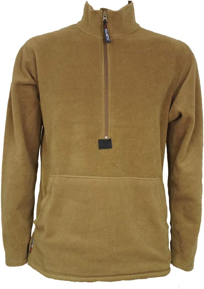 Polartec Fleece Pullover, Coyote Brown, USMC Issue, Made in USA