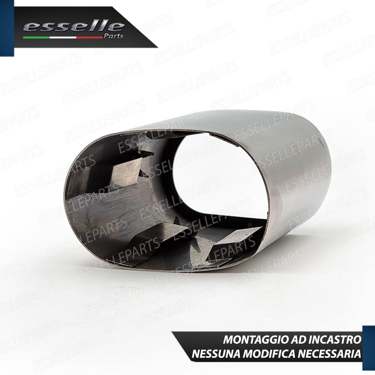 Terminale Scarico Cromato Inox Ovale per Bmw X4 F26 Plug&Play