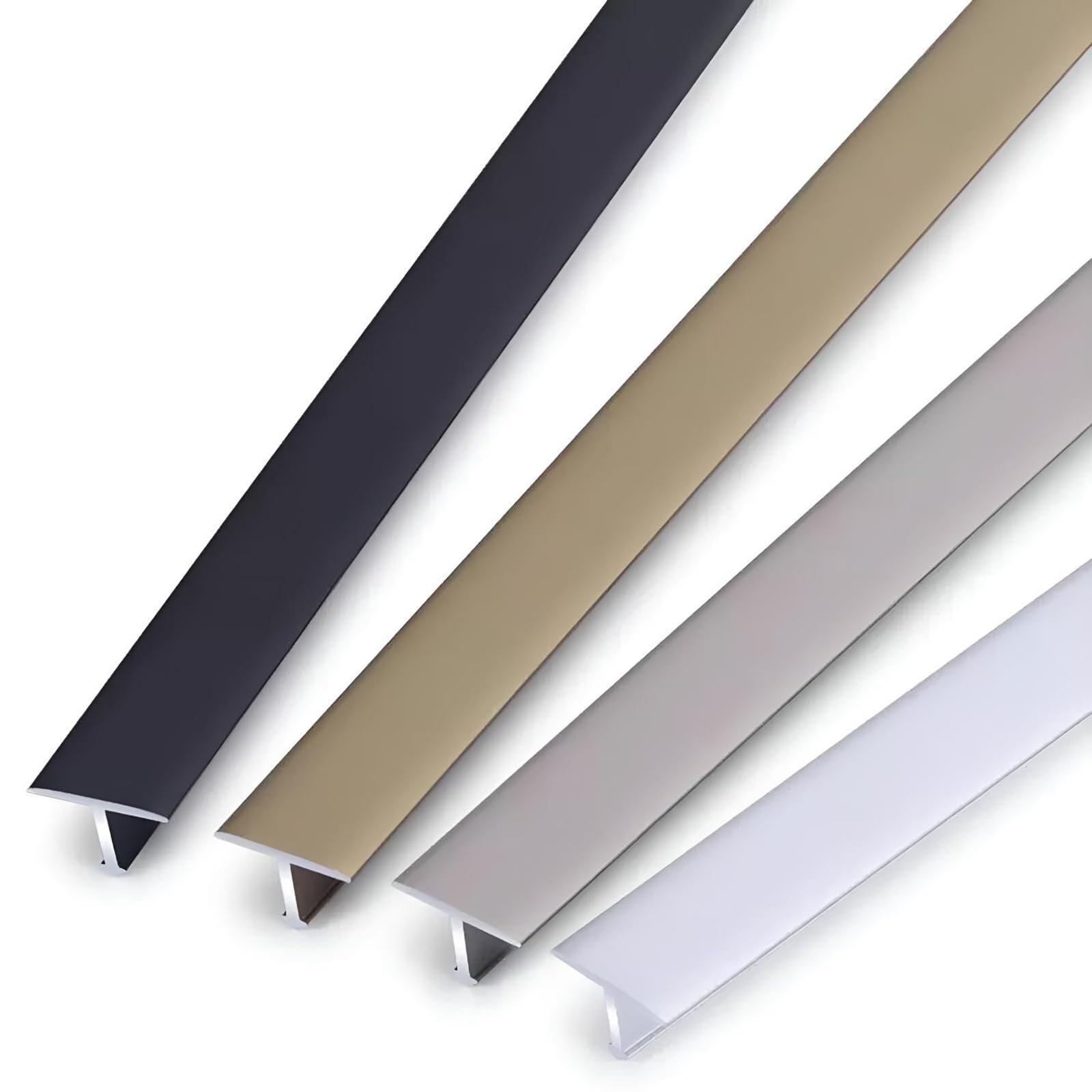 Perfil En T De Aluminio Anodizado Para Umbral De Puerta, 3 X 90 Cm, Antideslizante Y Fácil De Limpiar, Ideal Para Baldosas, Alfombras Y Suelos Laminados, Tira Reductora De Piso Para Puertas Pl
