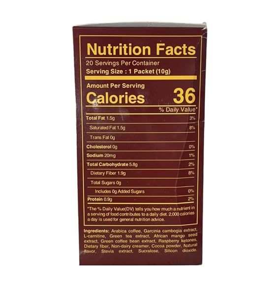 Slimming Mocha Coffee Burn + Control Herbal Coffee Metabolism & Weight Management Premium Arabica & Robusta Blend Sugar Free, Gluten Free, Keto Friendly
