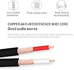 Câble Audio 3,5 mm à RCA, Câble AUX à Vidéo Stéréo pour Smartphones, MP3, Tablettes, Haut-parleurs, Lecteur DVD, Projecteur, TV, Boîte Wii, Caméra Vidéo, VCR (3,5 mm Mâle Droit à 3RCA 20 cm)