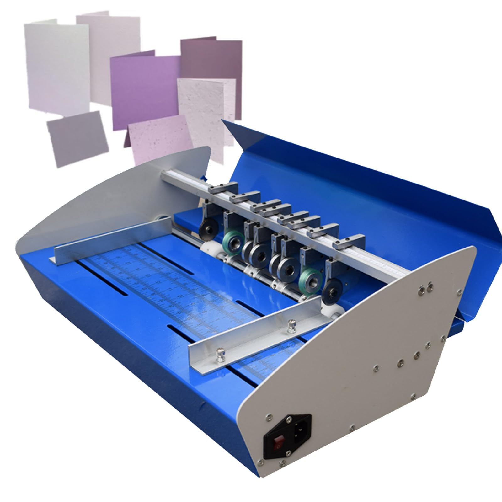 3-in-1 Electric Creasing Machine, 460/520mm Scoring Paper Creasing Machine, Precise Scale Is Designed On The Panel, Can Be Used for Indentation Of Documents, Cards, Photos, Invitations, Menus 520MM