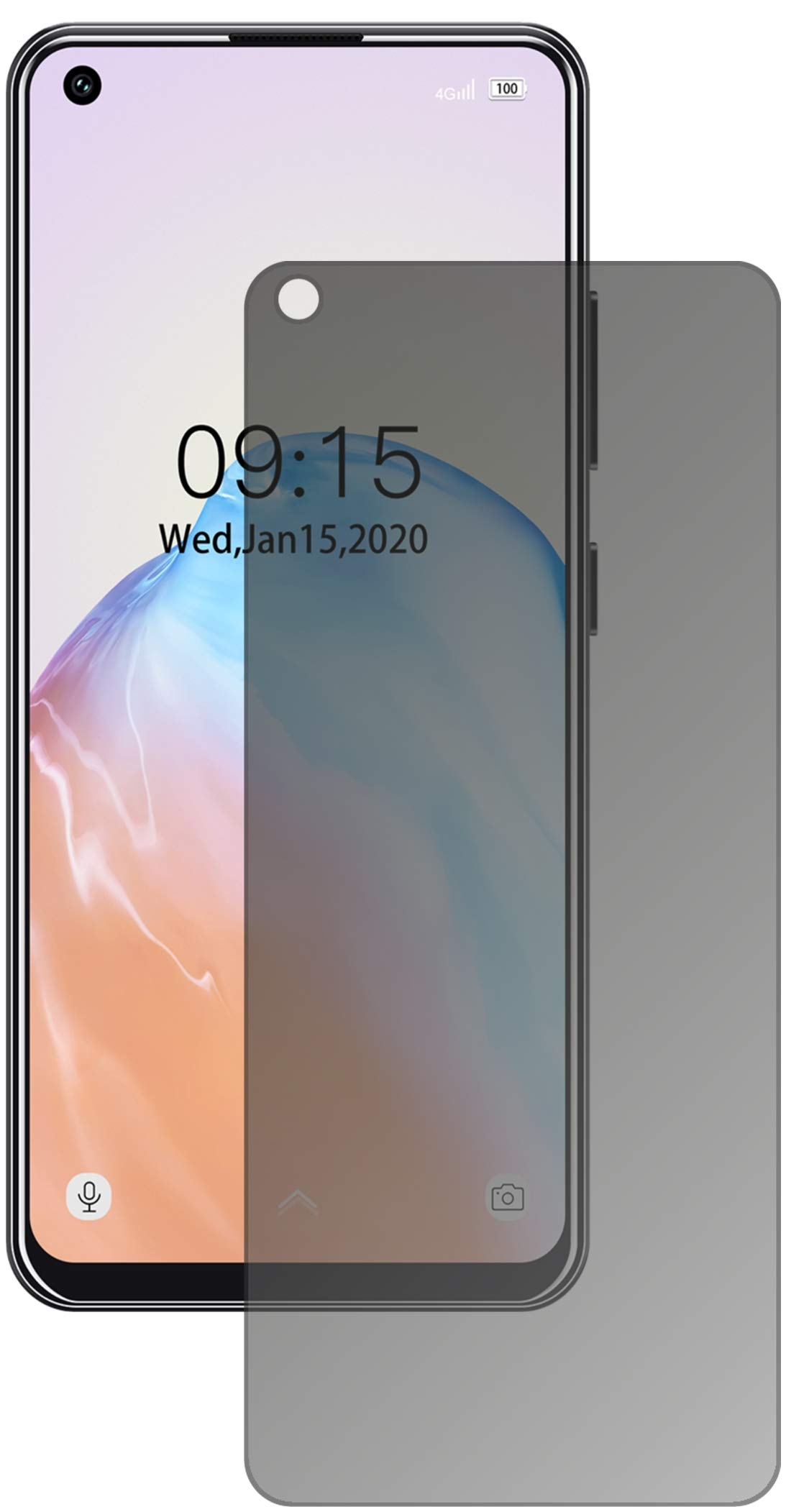 Pellicola Protettiva Privacy 4 Lati Per Oukitel U18 | Dipos Anti-Sguardi Made In Germany