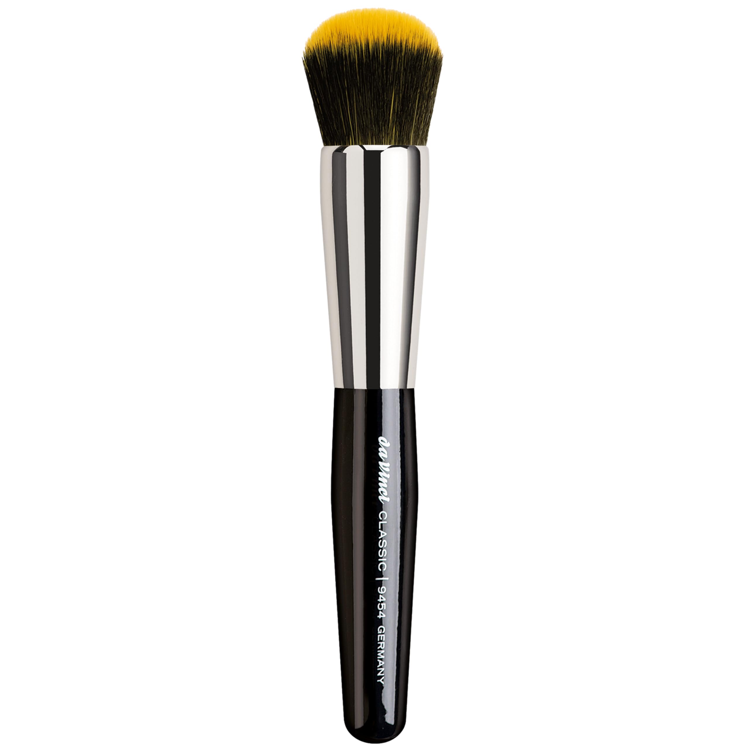 da Vinci pinceau fond de teint et poudre CLASSIC 2 en 1, vegan, fibres synthétiques, fond de teint et poudre, fini impeccable, manche en bois, fabriqué à la main, taille 0