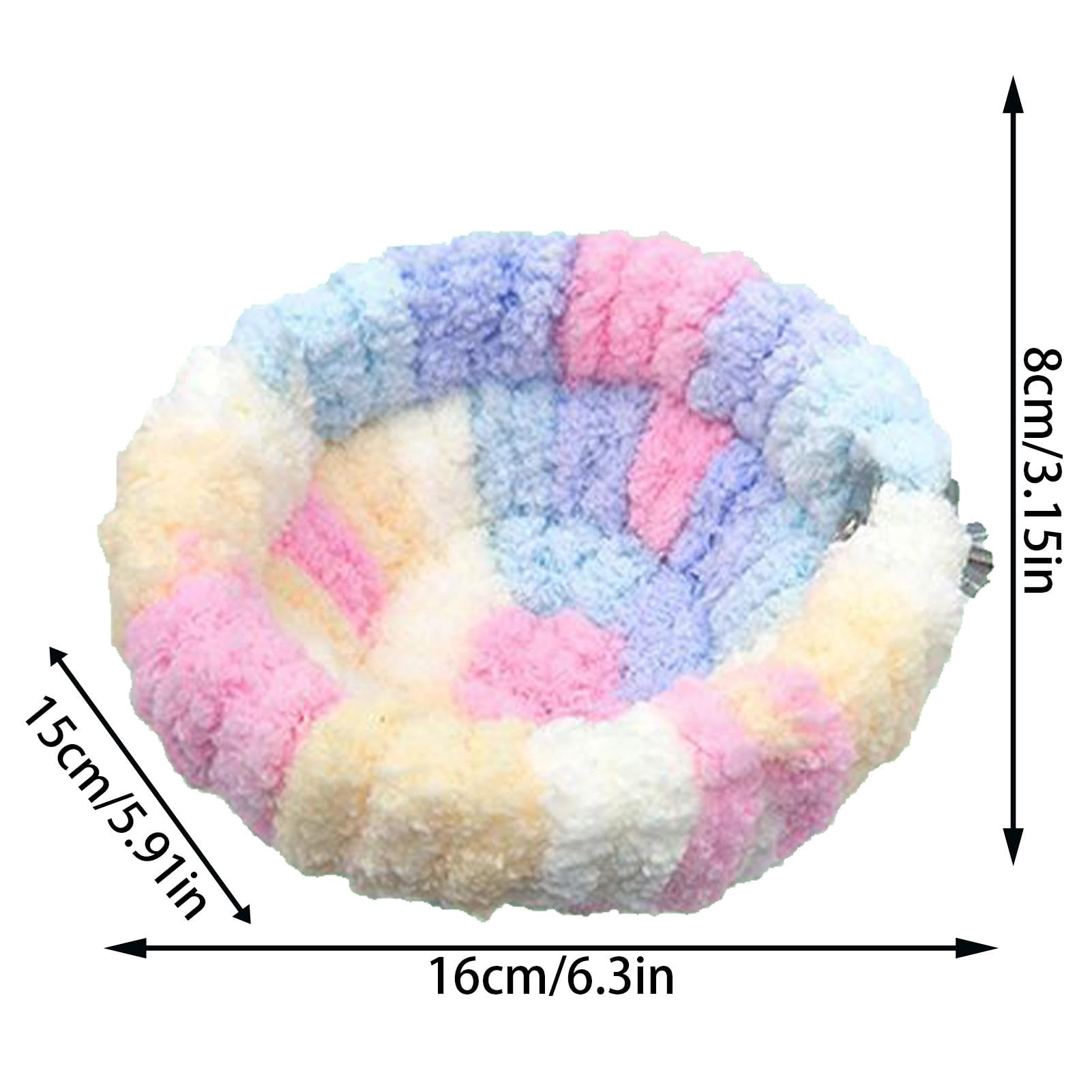 Nido In Velluto Corallo Per Calopsitte E Pappagalli | Letto Per Uccelli 16x15x8 Cm, Facile Da Installare E Lavare, Per Allevamento E Riposo