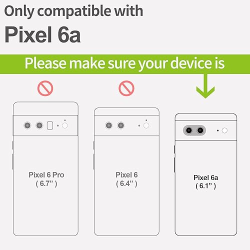 Miniatura 3 de Carveit Funda de madera para Pixel 6a 2022 madera natural y TPU suave negro a prueba de golpes, funda de madera única y elegante compatible con
