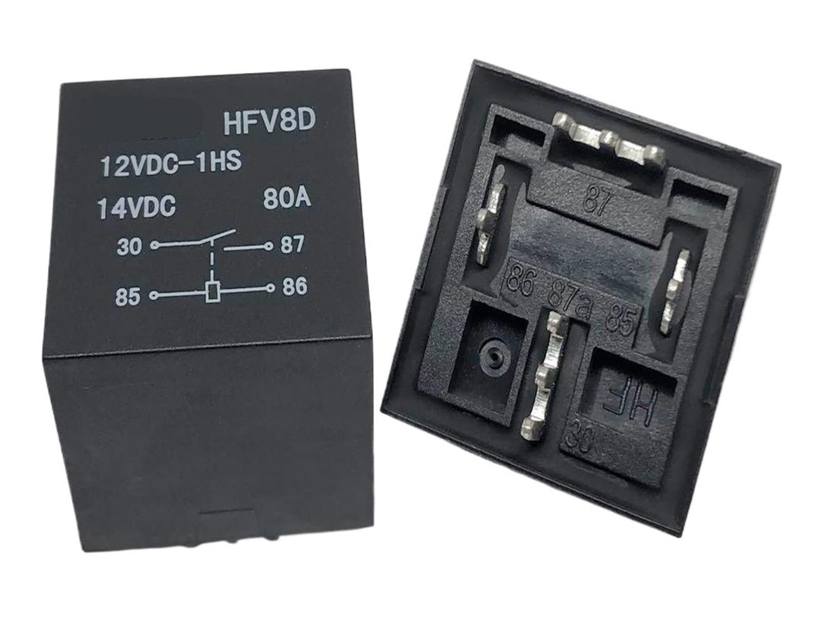 Yzwrwrmktb One Color 1Pc Hfv8d 12Vdc-1Hs 80A (V7-1A-P-12V-80A/100A) Relay 4 Pins