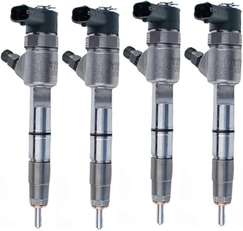 UOYETIB 0445110321 Inyector de riel común diésel compatible con Bosch Engine JMC 2.5L VM-JE4D25A (paquete de 4)