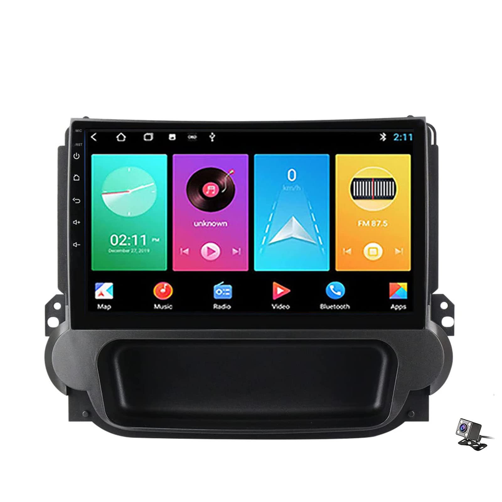 Radio de coche Android 11.0 con pantalla táctil IPS de 9" y sonido DSP para Chevrolet Malibu