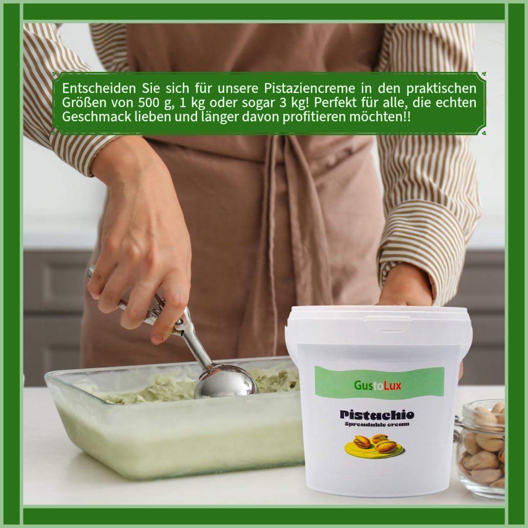 Pistaziencreme 1kg 40% aus Sizilien für Dubai Schokolade Streichcreme Brotaufstrich