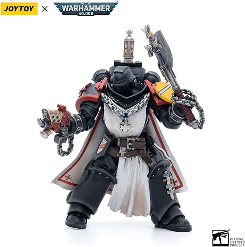 Miniatura 4 de JOYTOY - Figuras de acción 118 Warhammer 40K Mecha Joy Toy Figuras modeladoras de juguetes Black Templars Primaris Espada Hermanos Granbertus