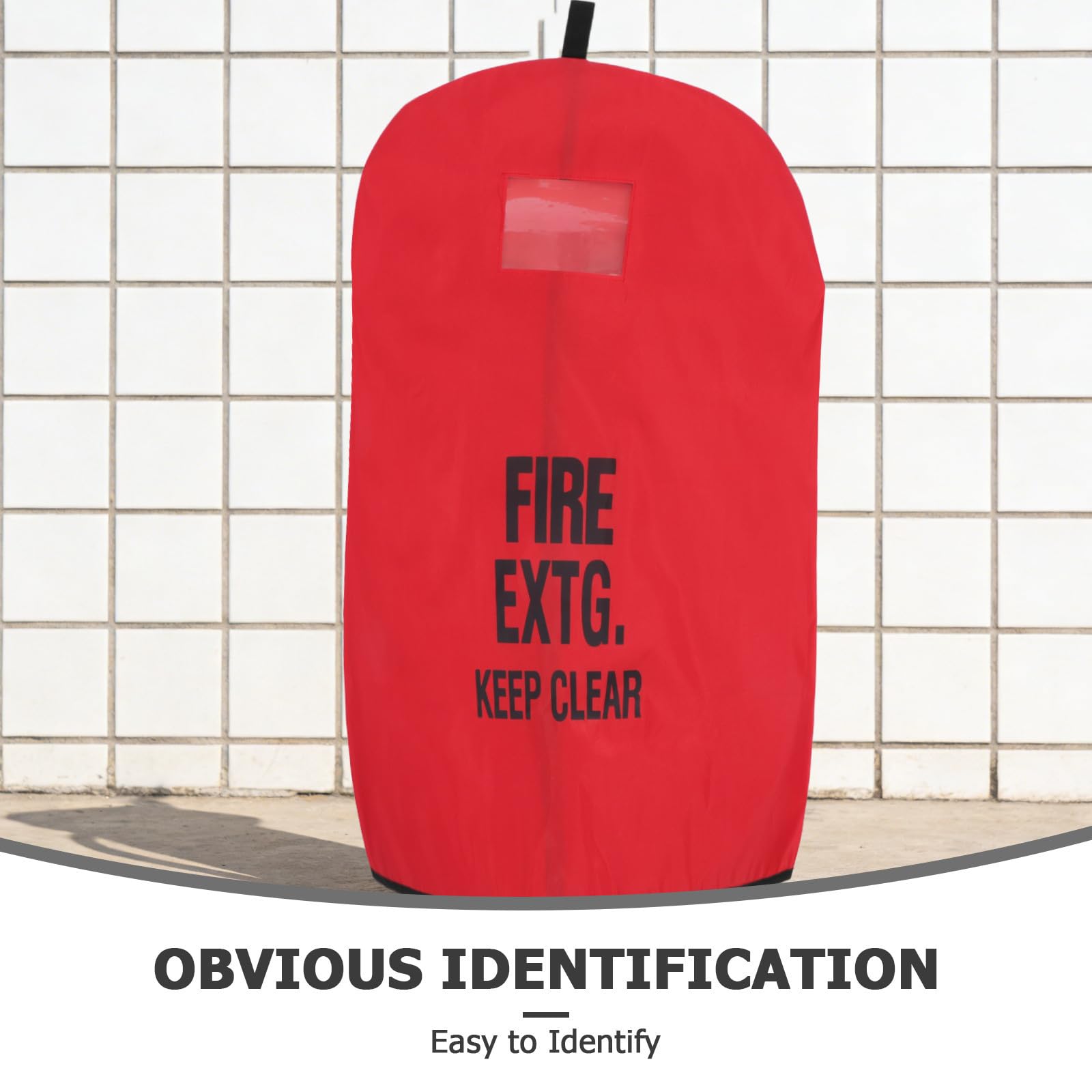 Bolsa Protectora para Extintor de Incendios 75X100 CM Resistente a Intemperie y Polvo, Cubierta Roja para Extintores de 50 Kg, Uso Exterior en Seguridad Industrial y Almacenes
