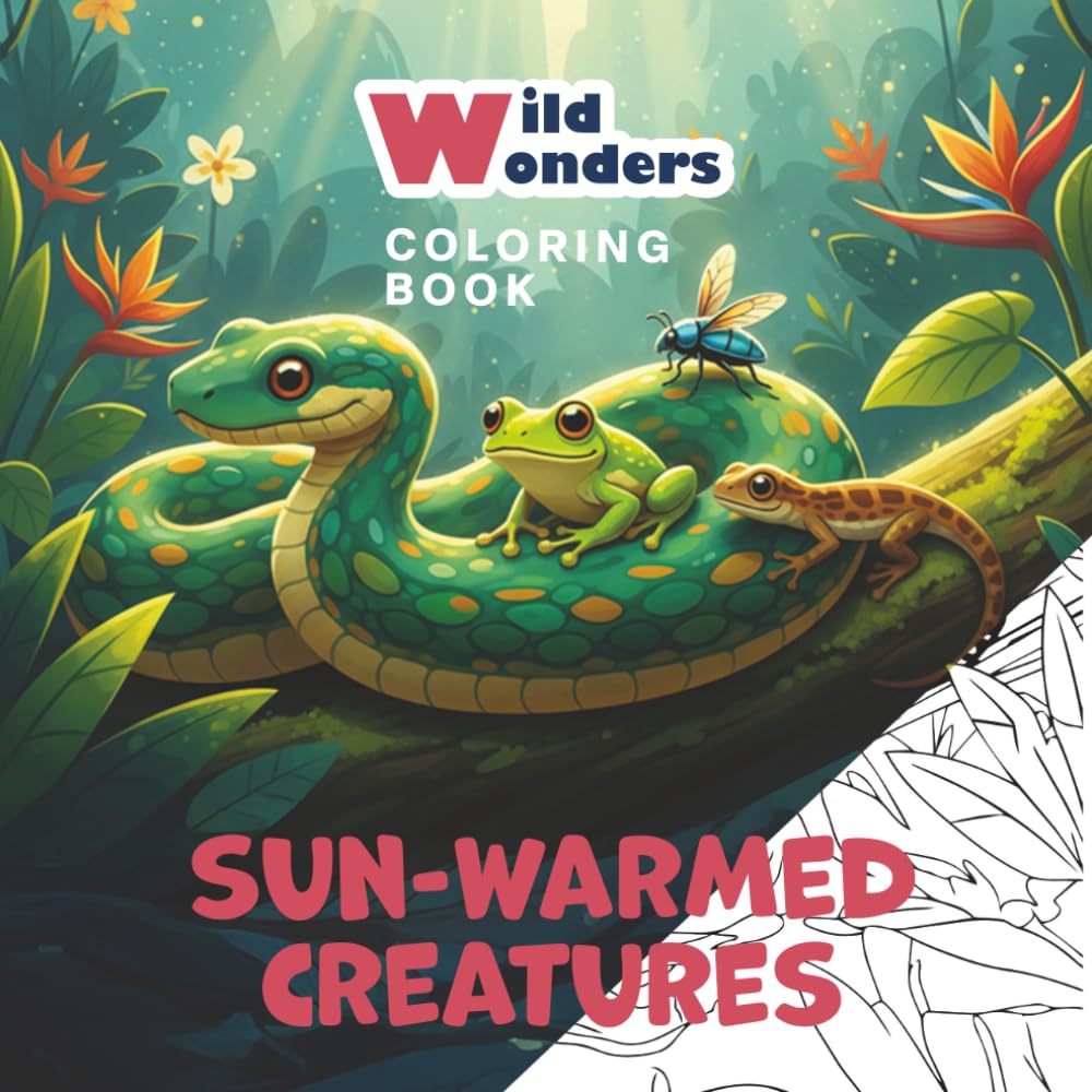Wild Wonders: Sun-Warmed Creatures - Coloring book
