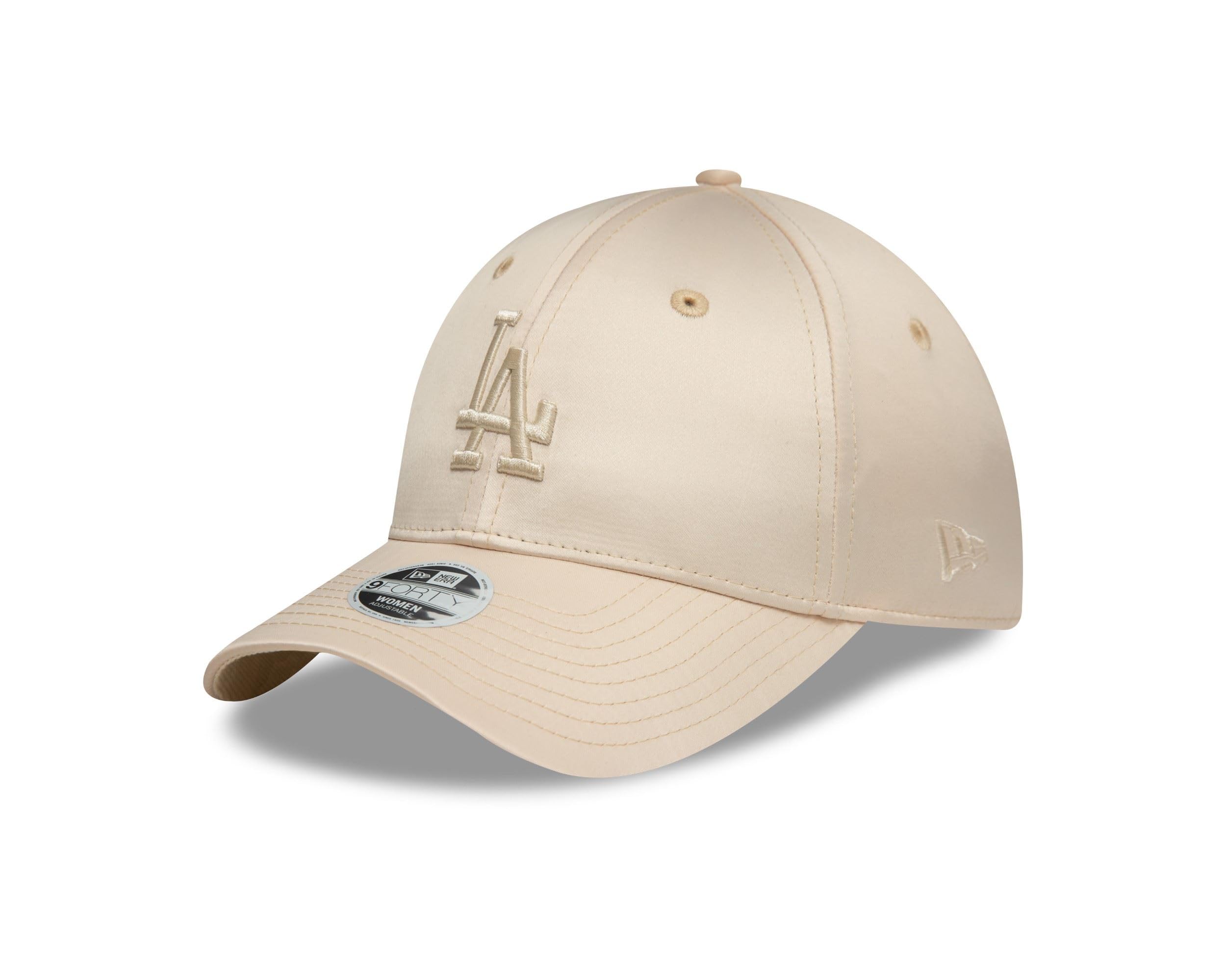 New Era Los Angeles Dodgers Cap for Fans for Women and Girls Satin Adjustable Snapback hat Tonal Beige โ image 1