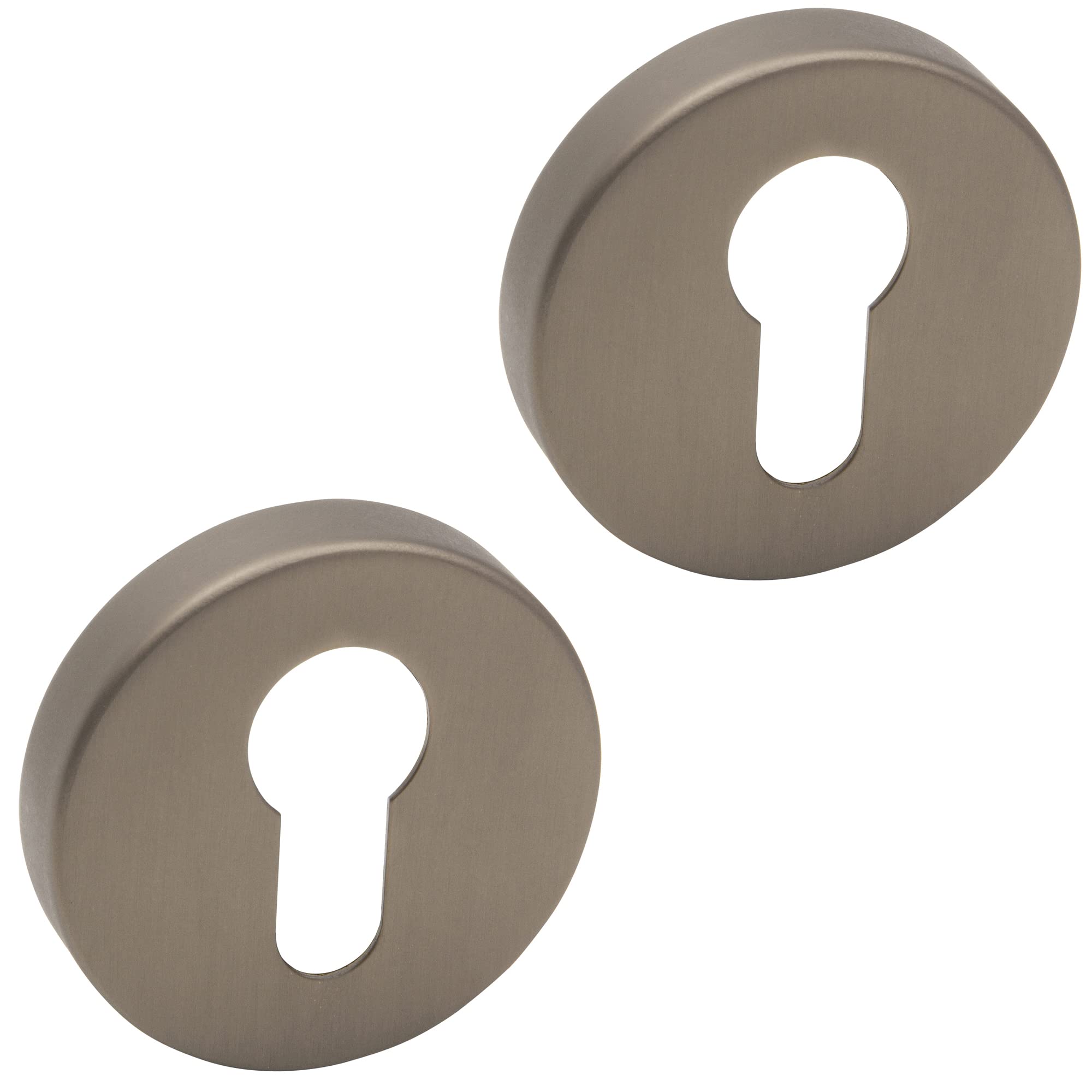 DecoranddecorEuro Cylinder Keyhole Cover EscutcheonMatt Bronze from B&Q