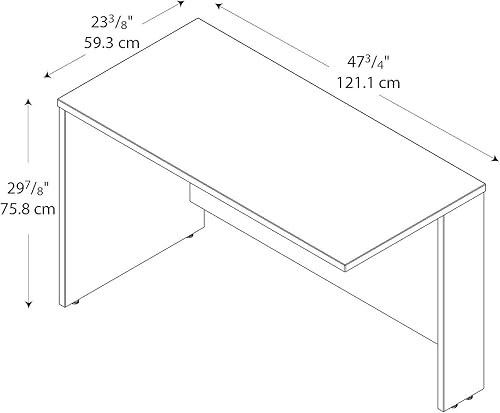 Miniatura 7 de Bush Furniture WC12924 Westfield 48Wx24D Puente de retorno color cereza moca Cereza moca,Mahogany,Cerezo Natural,hansen