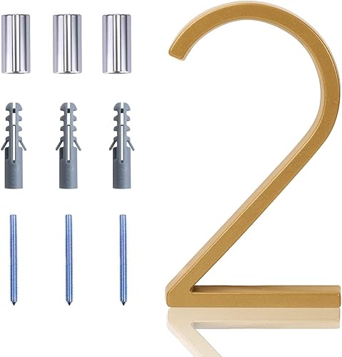 Números de casa modernos para exteriores de 5 pulgadas, letreros de dirección de aleación de zinc, números de dirección de casa para casa con