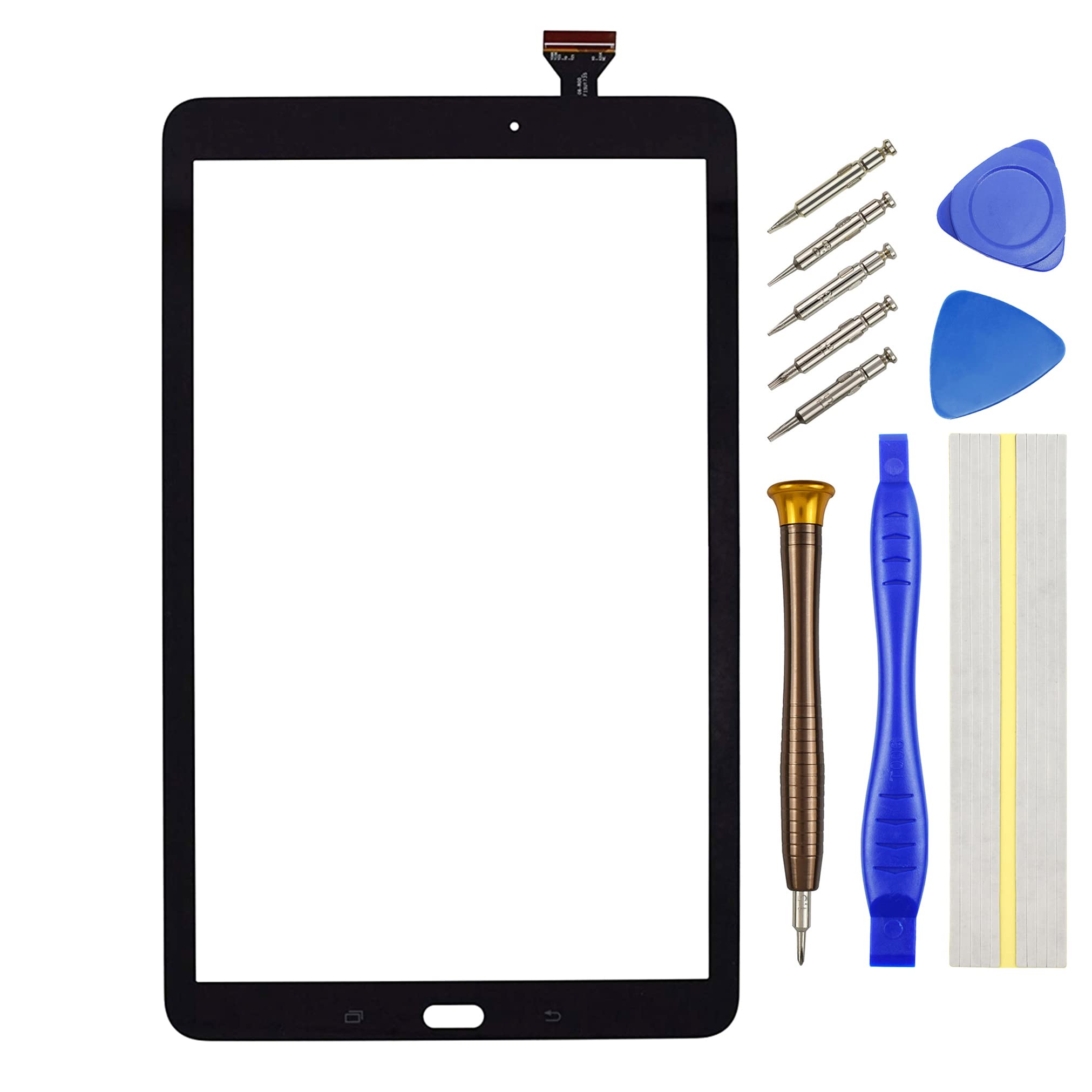 Touch Digitizer Screen Replacement for Samsung Galaxy Tab E 9.6 SM-T560 with 9.6" Black Including dismantling Tools