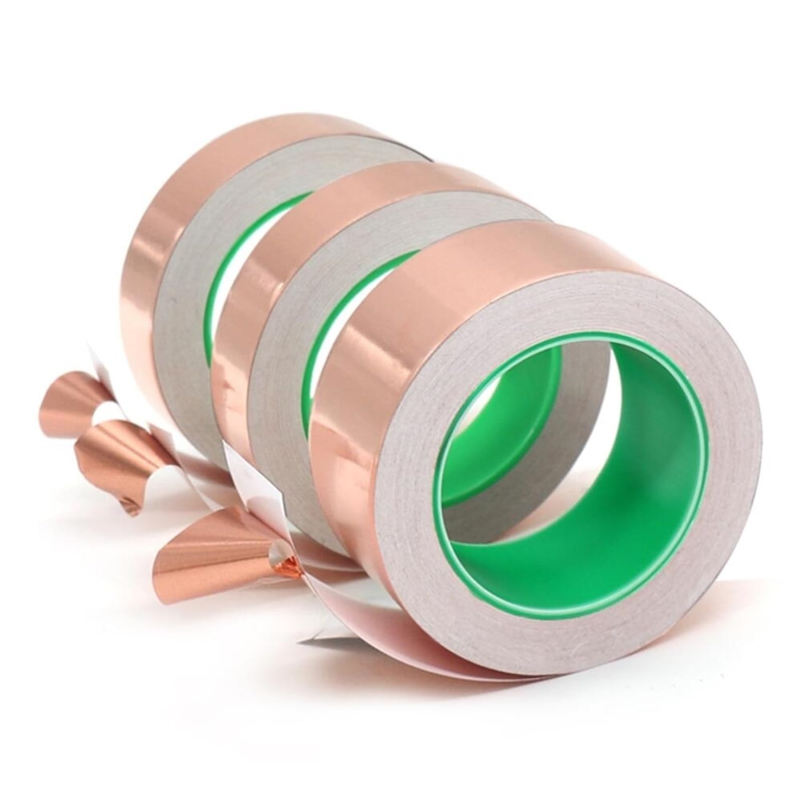 Nastro conduttivo, foglio di rame, Nastro conduttivo in lamina di rame Doppia colla 0,06-10 mm 10 m Riparazione Schermatura Artigianato (0,06 mm - 5 mm)