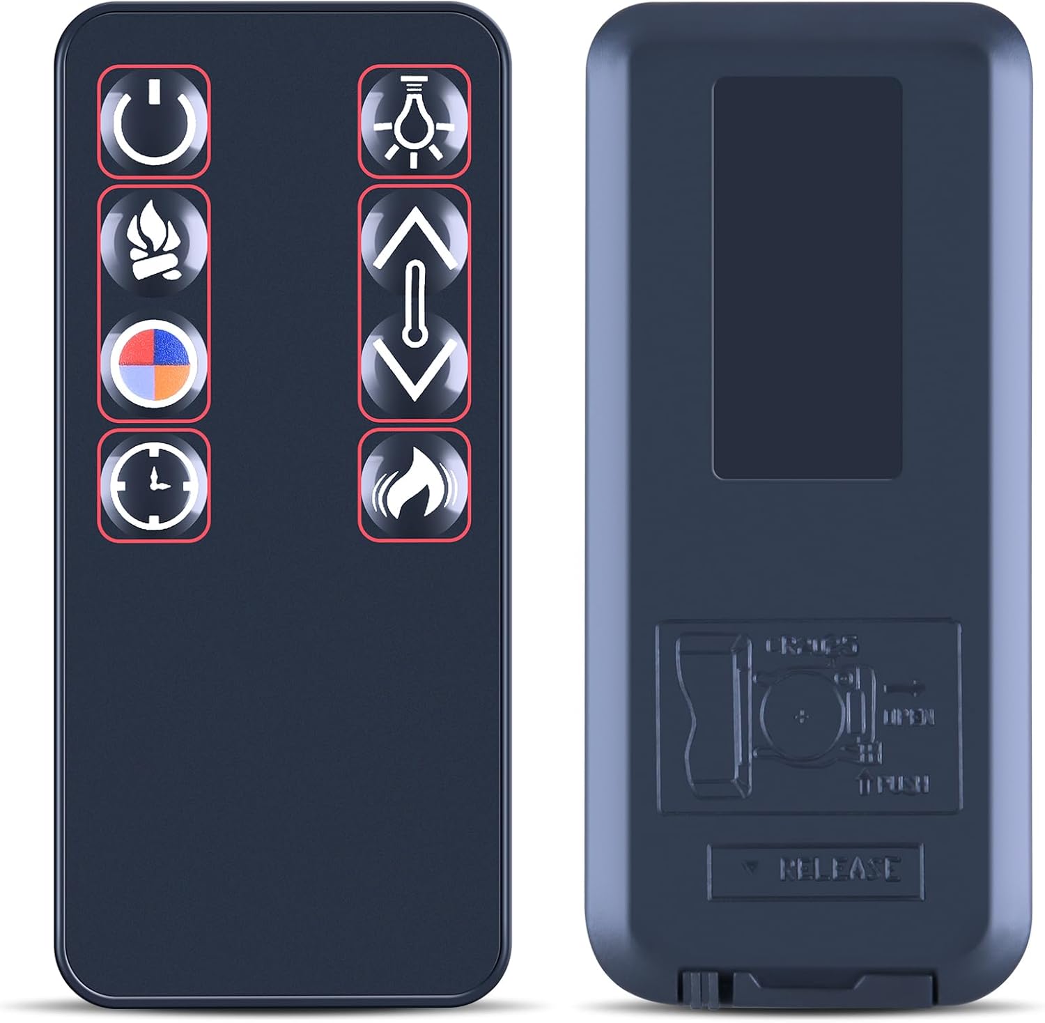 Control Remoto de Repuesto Compatible con Chimenea Eléctrica Real Flame