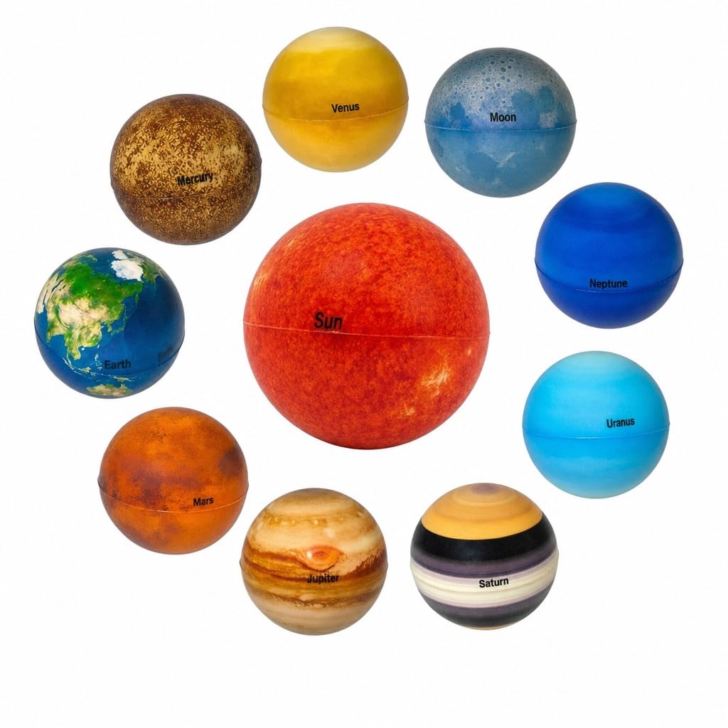 lele【卸】第7弾宇宙15ml地球20ml他200ml(回数特典20ml Amazon | Hyack 太陽系 模型 惑星 宇宙 おもちゃ 科学 小さな惑星 弾性