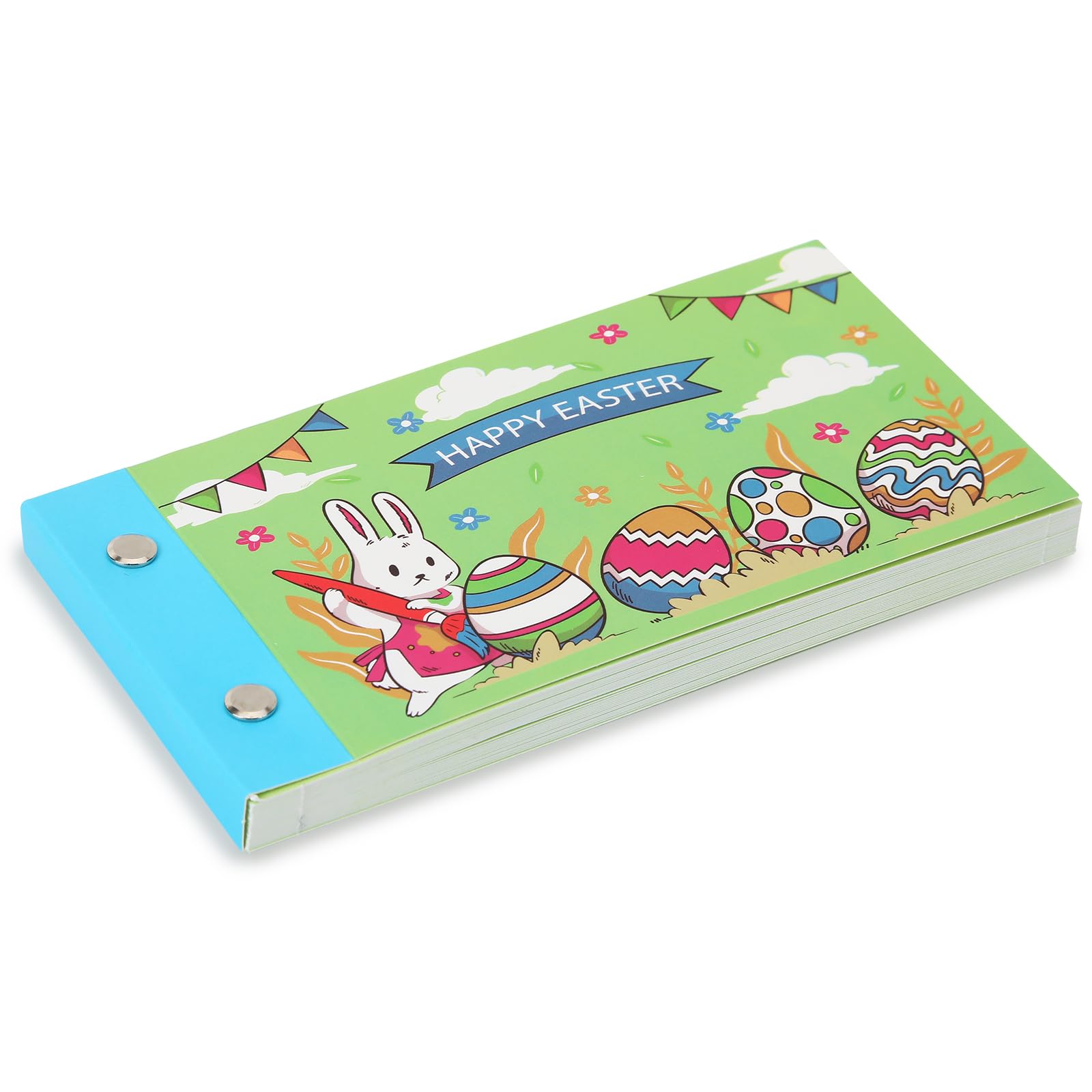 JULEASEL Blank Easter Coupon Book for Kids, 30 Personalized Vouchers Booklet, Unique Easter Basket Gifts, Fill In Your Coupon Ideas for Kids