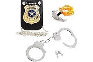 Gold Police Badge Set: Ultimate Pretend Play Accessory