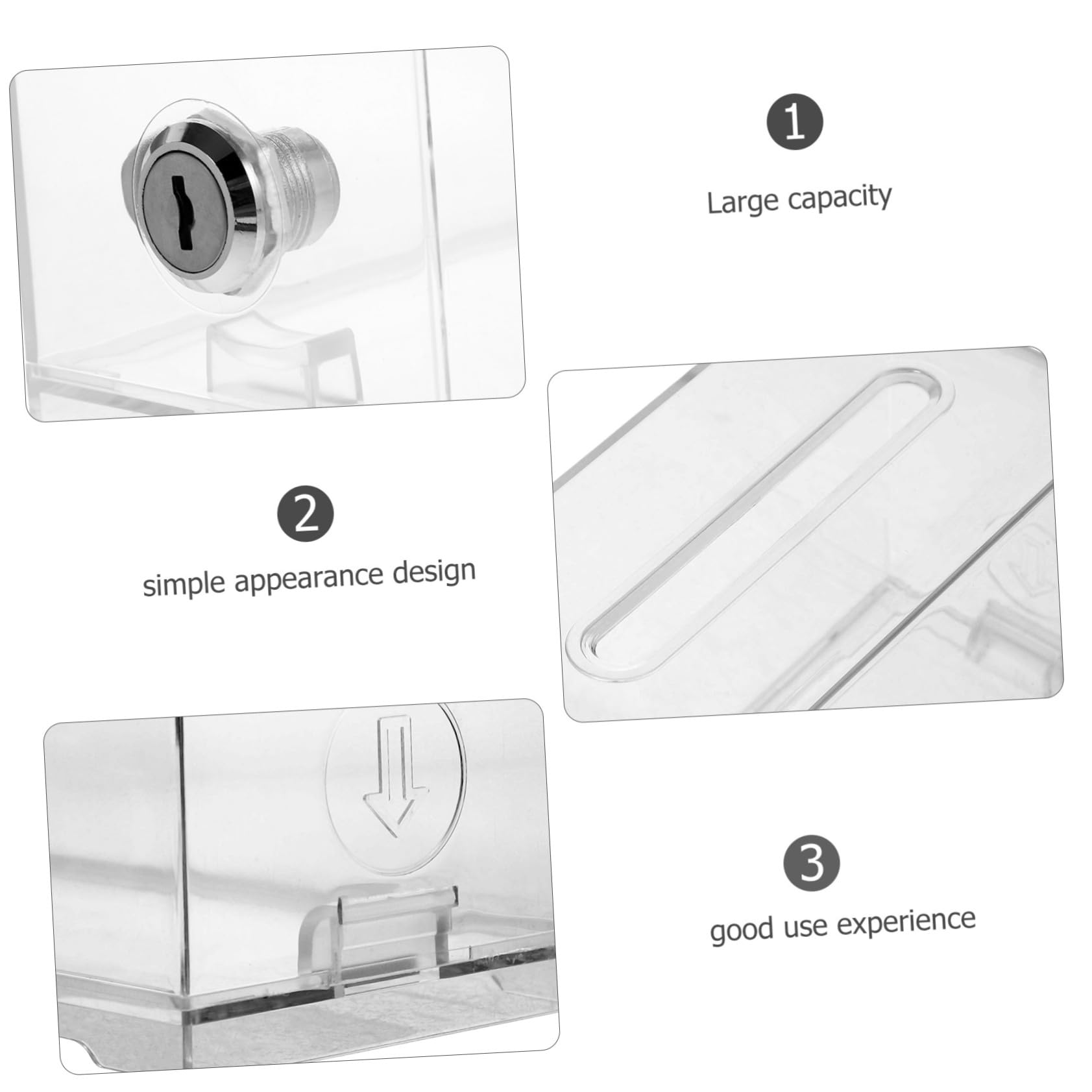 4piezas Soporte Para Tarjetas De Visita Organizador Portátil De Caja De Almacenamiento De Tarjetas De Negocios Para Clínicas