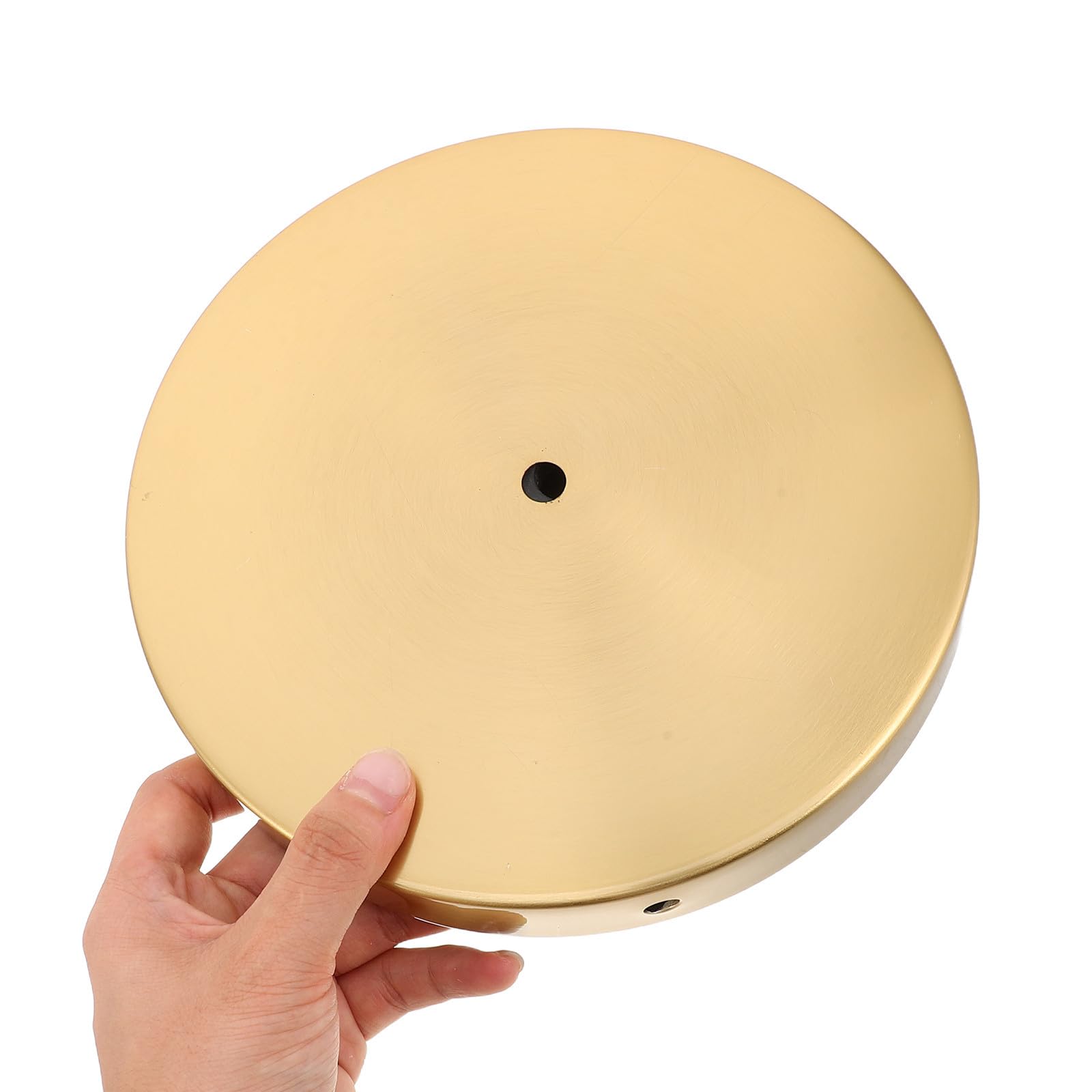 SHINEOFI Plástico Base Dorado con Peso Redonda de Lámpara de Pie