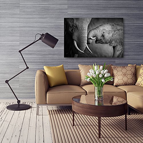 Image moderne famille d'éléphants déco murale salon Feeby - 4