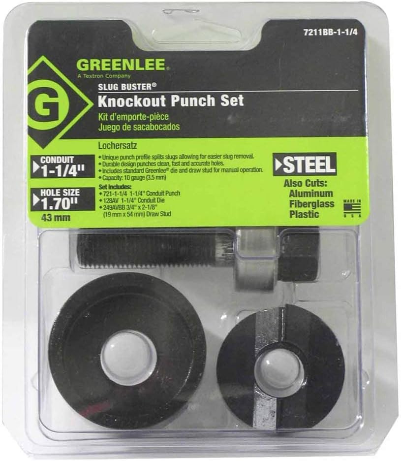 Greenlee, 7211BB-1, Punch, Knockout, Round, 1 In