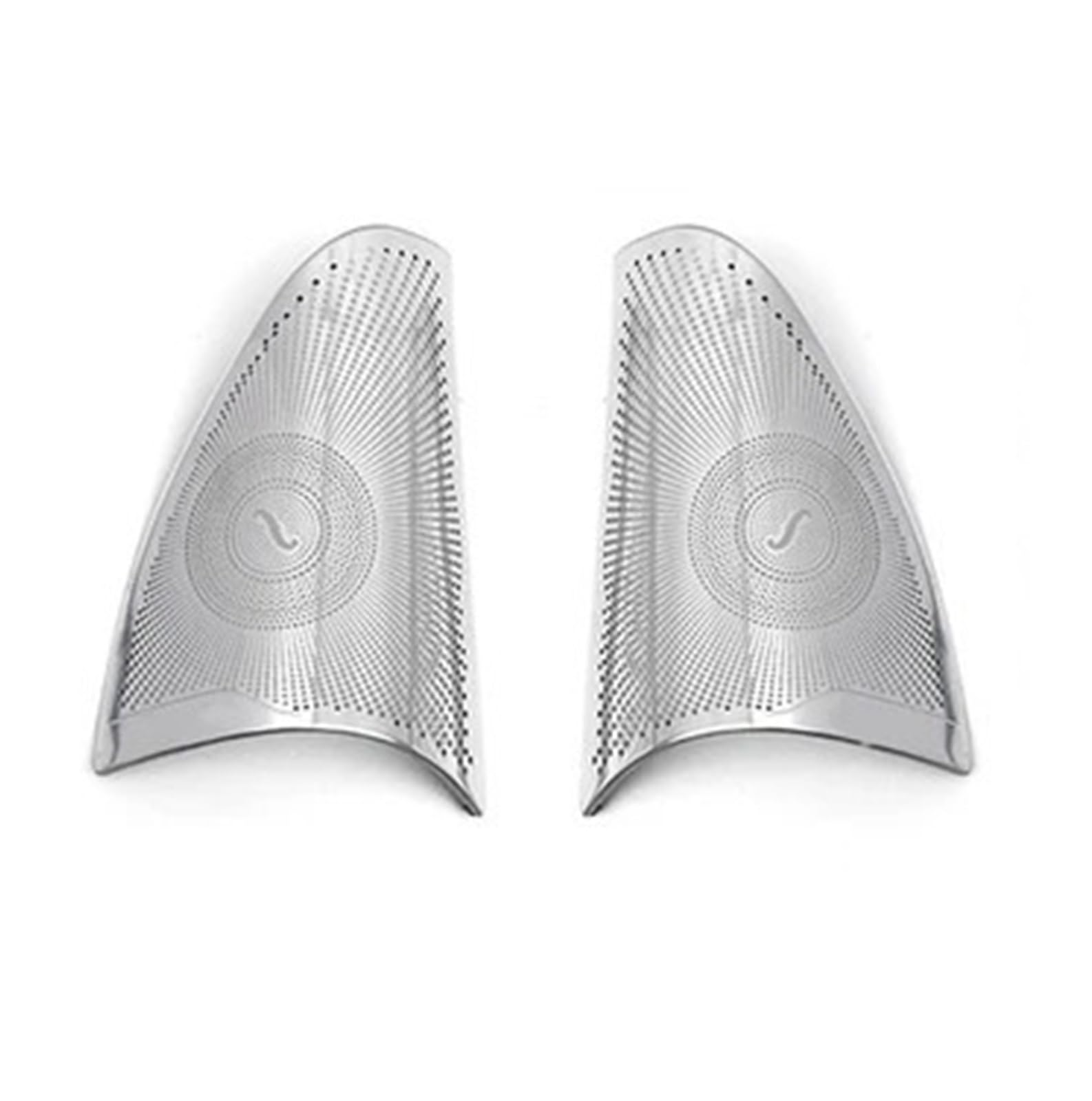 HTyghbn Interior Accessory For E GLC Class W205 W213 X253 Steel Car Door Speakers Stereo Decorate Cover Speaker Trim Cover(GLC A-pillar)