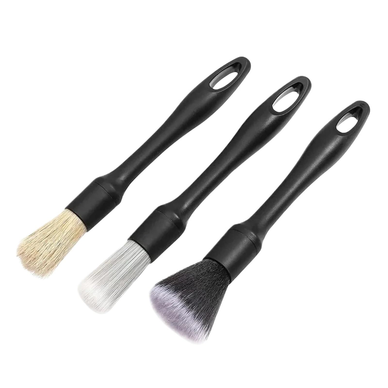 Car Detailing Brush Set Cleaning Brushes Sponges Towels, For Air Vents Rim Dirt Dust Clean Tool Wash Accessories(Black)