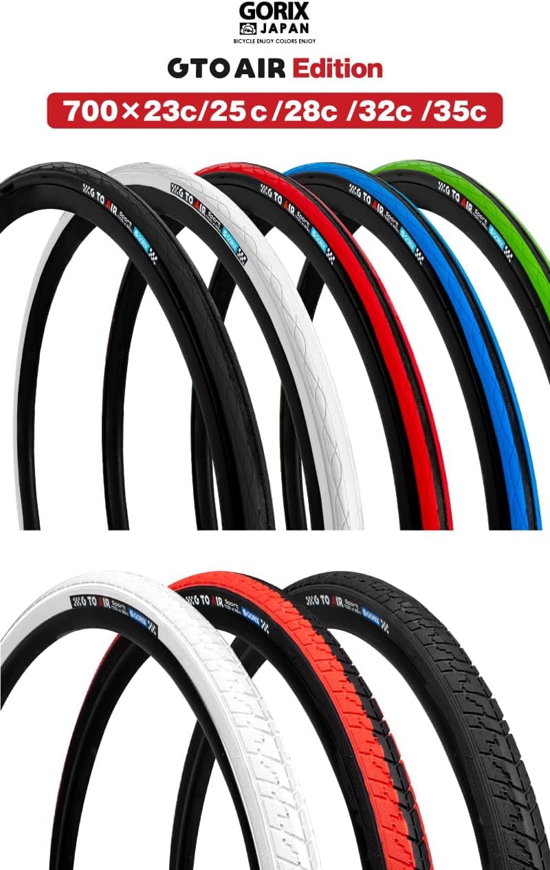 GORIX Pneu de vélo de Route 700×23C 25C 28C 32c 35c Vélo (Gtoair)